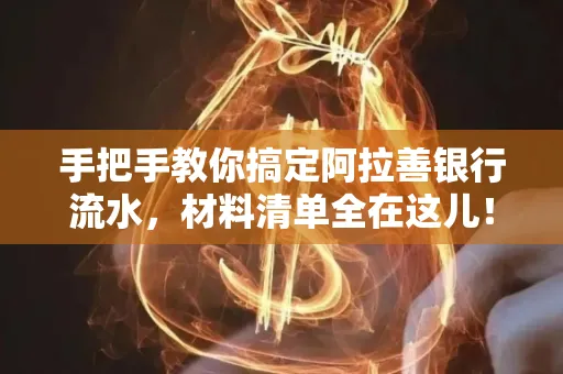 手把手教你搞定阿拉善银行流水，材料清单全在这儿！