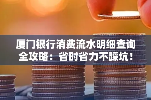 厦门银行消费流水明细查询全攻略：省时省力不踩坑！