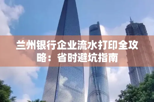 兰州银行企业流水打印全攻略：省时避坑指南