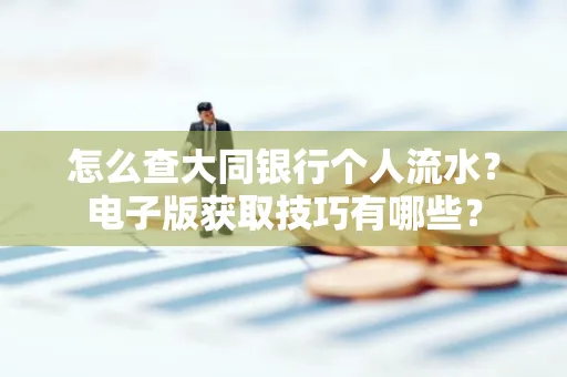 怎么查大同银行个人流水？电子版获取技巧有哪些？